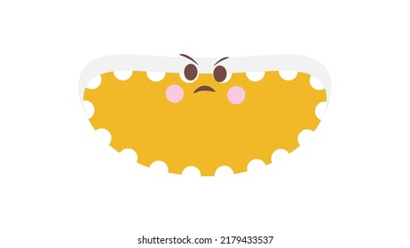 Hand drawn emoji with expression