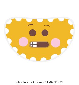 Hand drawn emoji with expression