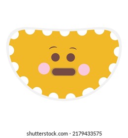 Hand drawn emoji with expression