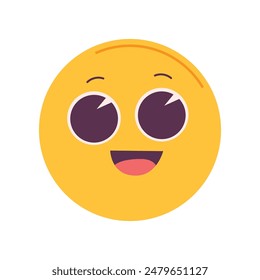 Hand drawn emoji illustration on white background.