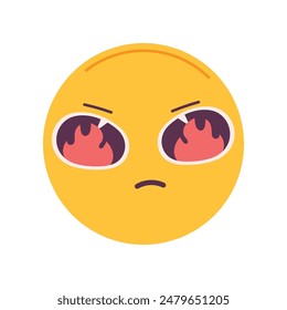 Hand drawn emoji illustration on white background.
