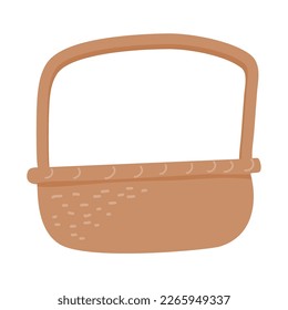 hand drawn 
Empty baskets illustration