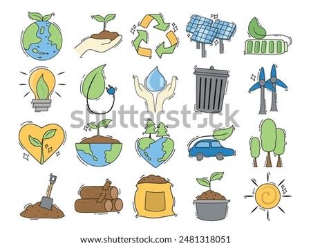 Hand Drawn Environmental Element Set