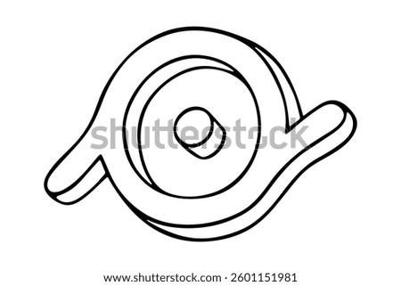 Hand drawn epicene gender identity icon Symbol used to represent sex and gender