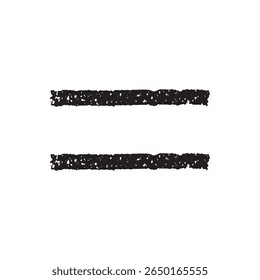 Dibujado a mano igual signo ilustración