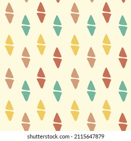 Hand Drawn ethnic abstract seamless pattern, bohemian vector background for for wrapping paper, web, cover, fabric, textile, curtains