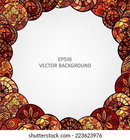 hand drawn ethnic background