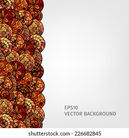 hand drawn ethnic background