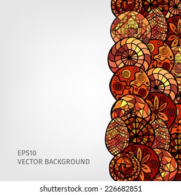 hand drawn ethnic background