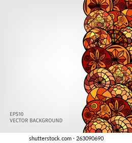 hand drawn ethnic background