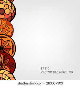 hand drawn ethnic background