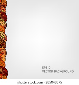 hand drawn ethnic background
