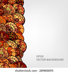 hand drawn ethnic background