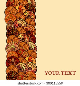 hand drawn ethnic background
