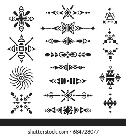 Hand Drawn Ethnic Boho Tribal Design Stock Vector (Royalty Free ...