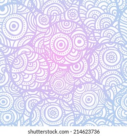 Hand drawn ethnic circles seamless for your business