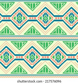 Hand Drawn Ethnic Seamless Pattern