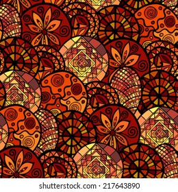 hand drawn ethnic seamless pattern
