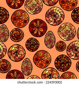 hand drawn ethnic seamless pattern