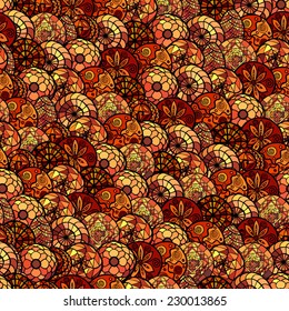 hand drawn ethnic seamless pattern