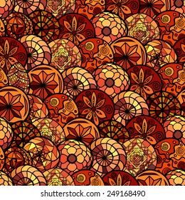 hand drawn ethnic seamless pattern