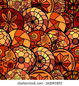 hand drawn ethnic seamless pattern 