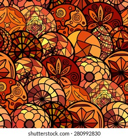 hand drawn ethnic seamless pattern