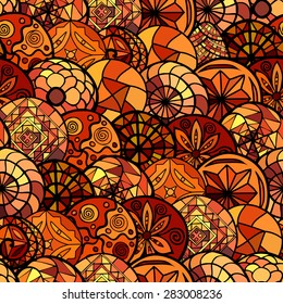 hand drawn ethnic seamless pattern