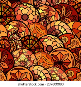 hand drawn ethnic seamless pattern