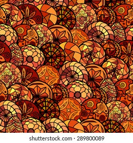 hand drawn ethnic seamless pattern