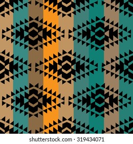 Hand drawn ethnic seamless pattern