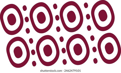 Borde de estilo étnico dibujado a mano. Aislado sobre fondo blanco. Ilustración vectorial.