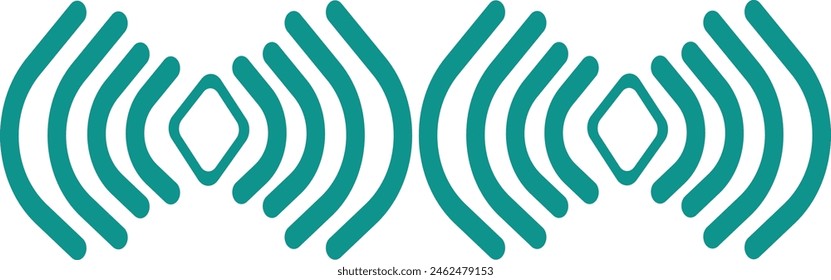 Borde de estilo étnico dibujado a mano. Aislado sobre fondo blanco. Ilustración vectorial.