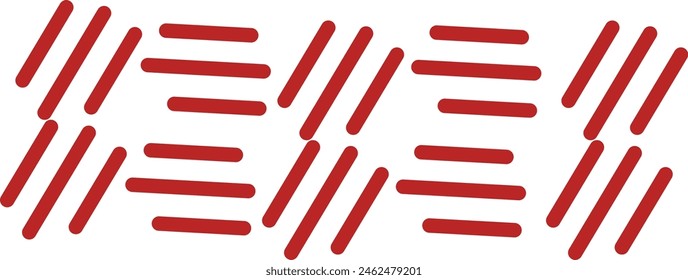 Hand Drawn Ethnic Style Border. Isolated on White Background. Vector Illustration.