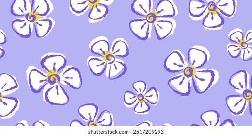 Dibujado a mano flores florecientes exóticas sin patrón. Diseño para textil, tela, Fondo de pantalla, fundas, tarjetas, arte de la pared, carteles y decoración.