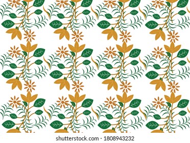 hand drawn exotic floral background.hand drawn pattern