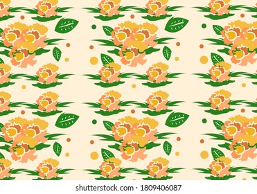 hand drawn exotic floral background.hand drawn pattern