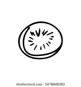Hand drawn exotic fruit doodles. Cute tropical food sketch, summer fresh organic ingredients vector illustration
