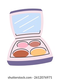 Hand drawn eye shadow palette