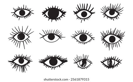 Hand Drawn Eye Vector Collection