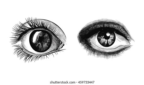 Hand Drawn Eyes.