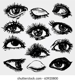 Hand Drawn Eyes