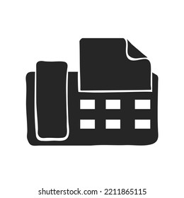 Ilustración vectorial de facsímil dibujada a mano