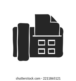 Hand drawn Facsimile vector illustration