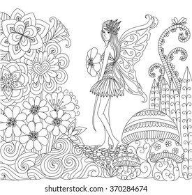 Fairy Coloring Book Images Stock Photos Vectors Shutterstock