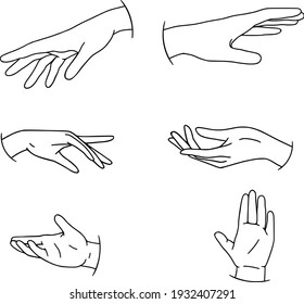 Hand Outline High Res Stock Images Shutterstock