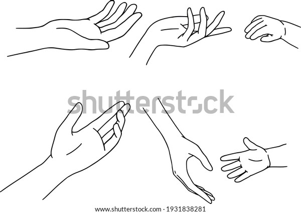 Hand Drawn Family Hands Vector Illustration Stock Vector (Royalty Free ...