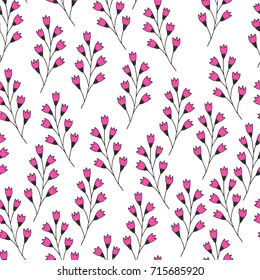 Hand drawn fancy flourish pattern. Vector background