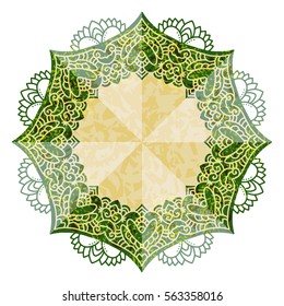 Hand drawn fantasy abstract background. Mandala style.