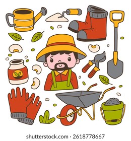 Hand Drawn Farm Element Collection 2